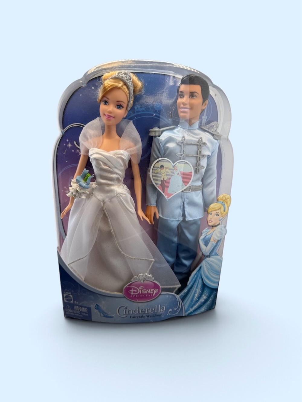 Mattel Disney Princess Cinderella & Prince Charming Fairytale Wedding Dolls NRFB